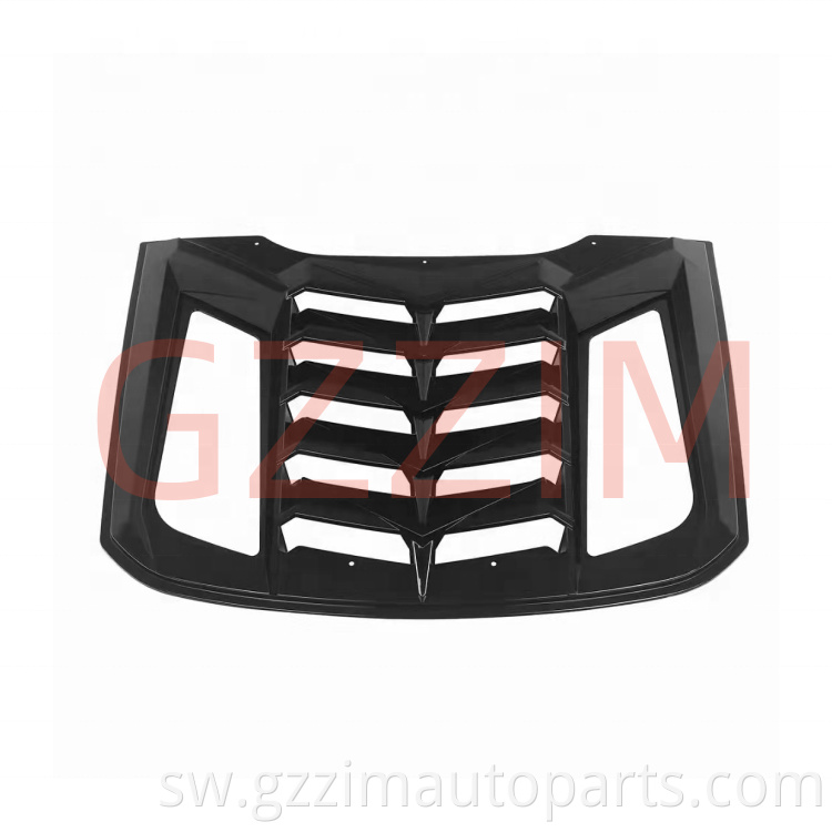 Sehemu za gari gari nyuma dirisha abs plastiki nyuma dirisha louver kwa Mustang